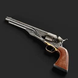 Ornate Western Hand Gun