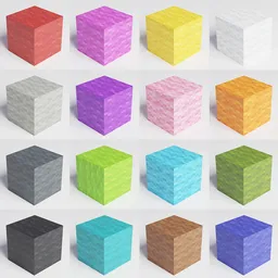 "Create your Minecraft world with these cube-shaped Wool Blocks from Blender 3D. Featuring a variety of colors and cloth simulation, these 3D models are perfect for building and gaming. Snapping and connecting via corners is a breeze for easy construction."