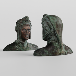 Bronze statuette Dante Alighieri