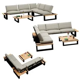 Outdoor Corner Sofa Set Garden Art