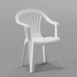 White Plastic Garden Chairs