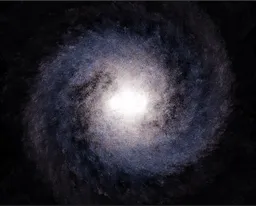 Procedural animated galaxy