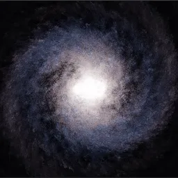 Procedural animated galaxy