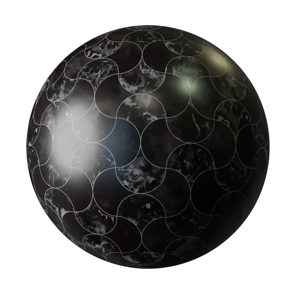 Vintage Marble Floor Black | FREE tiles materials | BlenderKit