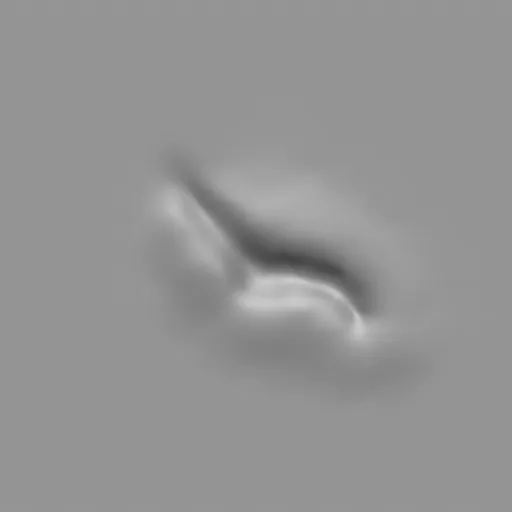 ER_Muscle brush 108 imprint for 3D modeling of male back muscles in Blender.