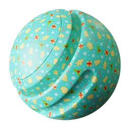 Turquoise Star Wrapping Paper