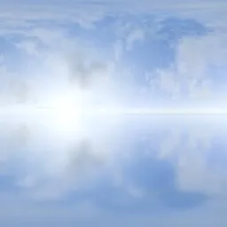 Soft Blue Sky Reflection