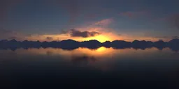 Mountain Landscape Cloudy Sunset