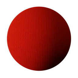 High-resolution red textile 3D material for realistic rendering in Blender and PBR applications.