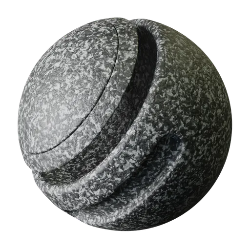 Procedural Dark Granite Rock