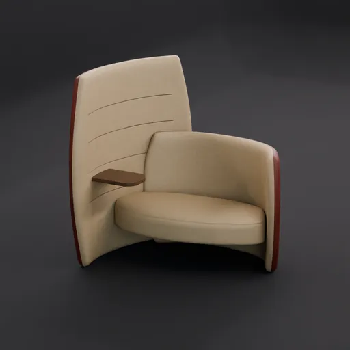 Asymmetric Privacy Chair Seat