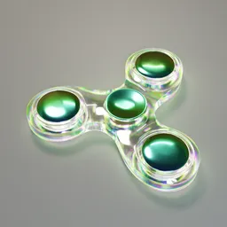 Fidget spinner - clear plexiglass
