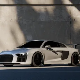 Sports Car  Lighting Scene