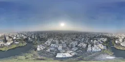 Sunset Over Rural and Urban Expansion