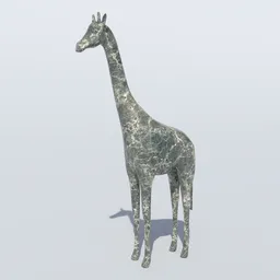 Giraffee Marble Statue