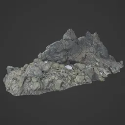 Low Poly Mountain Rocks