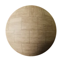 Light-colored wood parquet PBR texture for 3D rendering in Blender and other applications.