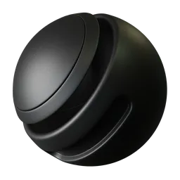 Procedural PBR black plastic material with realistic scratch details for 3D rendering in Blender and similar applications.