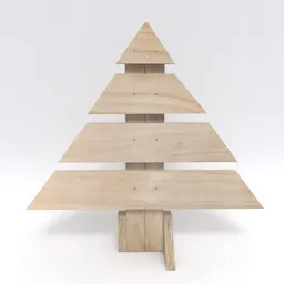"Handmade Wooden Christmas Tree Decoration in 3D Model for Blender 3D - Trending on Artforum and Reallism Style - Created by Nicolas Froment's Supply Category."