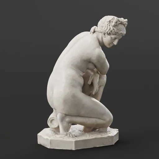statue of Crouching venus