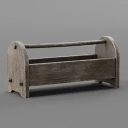 Wooden toolbox