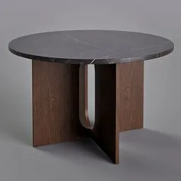 Round marble table