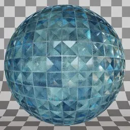Pyramid pattern Frosted Glass