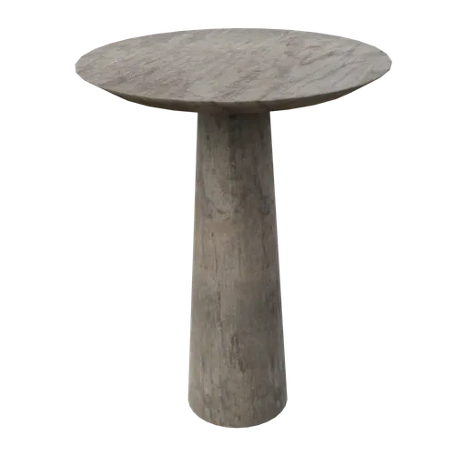 High-quality 3D round table model with realistic textures for virtual interior design, compatible with Blender.