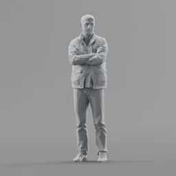 Lowpoly Male Standing