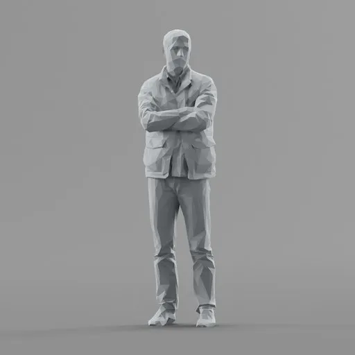 Lowpoly Male Standing