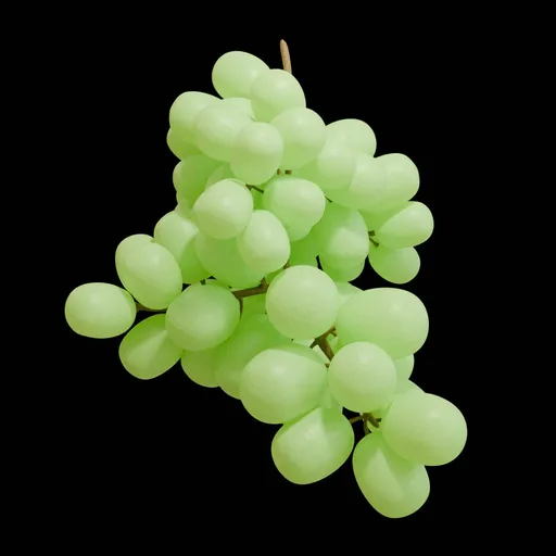 Fresh Green Grape Cluster