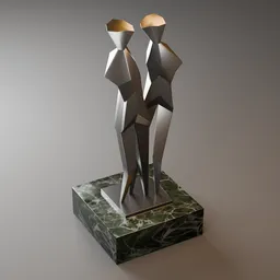 Abstract Couple Sculpture