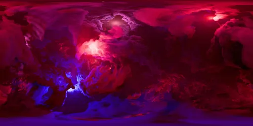 Red and Blue Nebula,8k