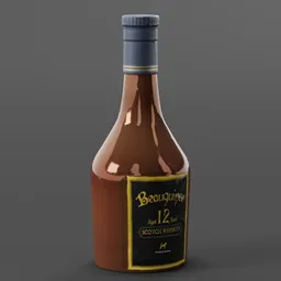 12-Year Aged Scotch Whiskey Bottle