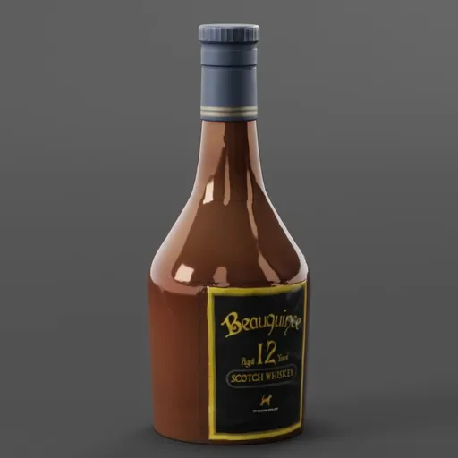 12-Year Aged Scotch Whiskey Bottle