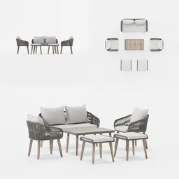 Set outdoor furniture