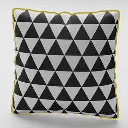 The Yellow Triangles pillow