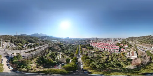 Green tree mountain cloud bluesky