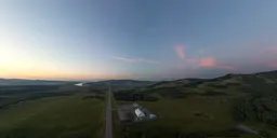 Colorful Twilight Aerial Sky