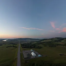 Colorful Twilight Aerial Sky