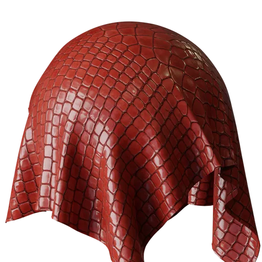 Brick Red Croco Leather