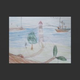 Child's Drawing On Paper 13