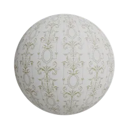 Baroque pattern wallpaper