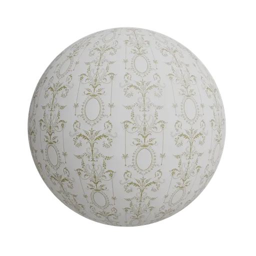 Baroque pattern wallpaper