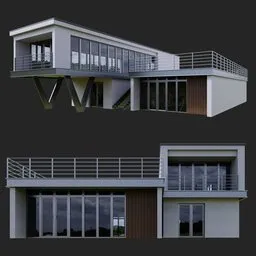 Modern wooden house