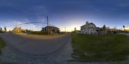 Residential Homes City Sunset