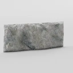 Detailed low-poly 3D rock model with high-resolution textures, suitable for Blender rendering and game development.