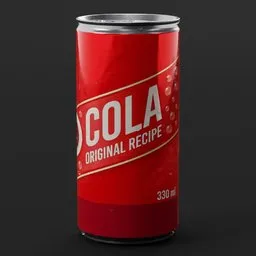 Cola Drinks Can Red
