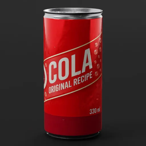 Cola Drinks Can Red