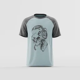 The Gamer Skull Contrast Raglan